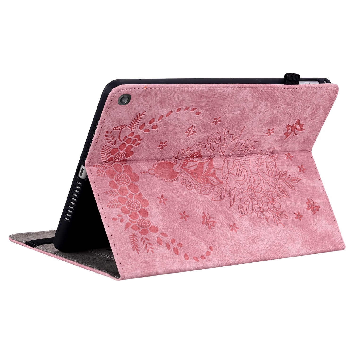 For Amazon Fire HD 10 (2023) Tablet Case Card Holder Butterfly Rose Imprinted PU Leather Cover For Amazon Fire HD 10 (2023) Tablet Case Card Holder Butterfly Rose Imprinted PU Leather Cover
